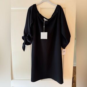 Tibi off the shoulder NWT Black Dress